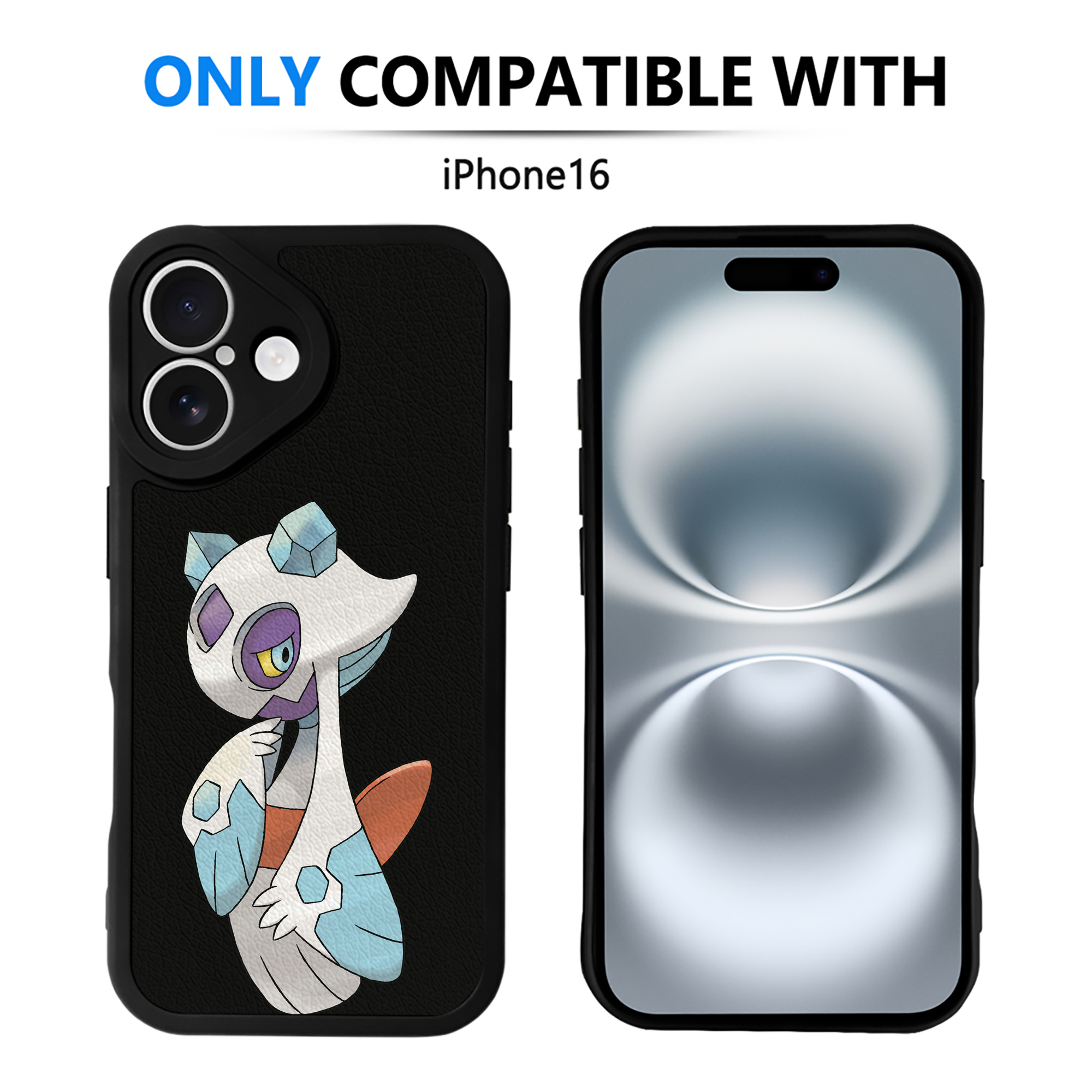 （画像用） ポケットモンスター Pokémon 【iPhone 16シリーズ対応】シリコンスマホケース（レザー調） 材質：シリコン